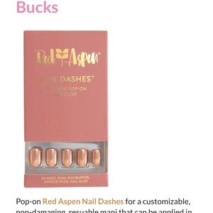 Rose Gold Nail Dashes